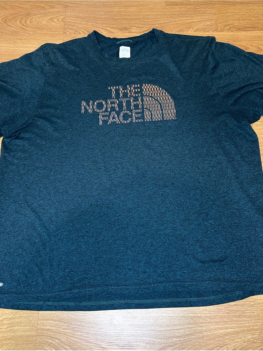 The North Face Heather Navy Logo Crew Tee